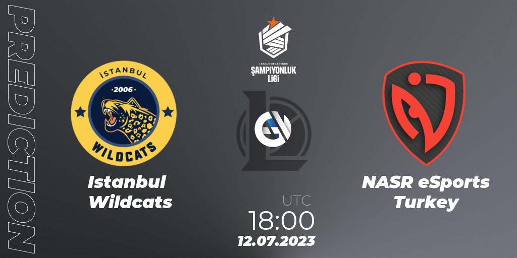 Prognose für das Spiel Istanbul Wildcats VS NASR eSports Turkey. 13.07.23. LoL - TCL Summer 2023 - Group Stage