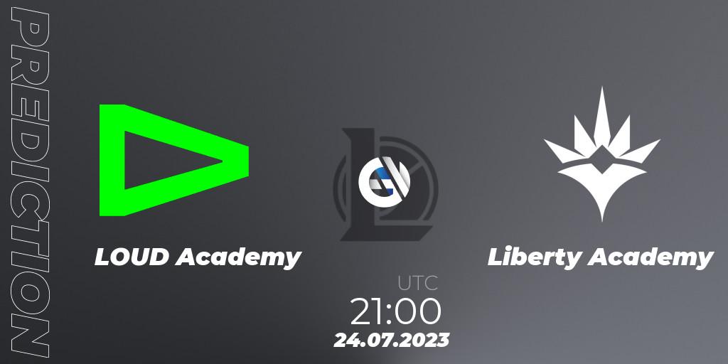 Prognose für das Spiel LOUD Academy VS Liberty Academy. 24.07.2023 at 21:00. LoL - CBLOL Academy Split 2 2023 - Group Stage