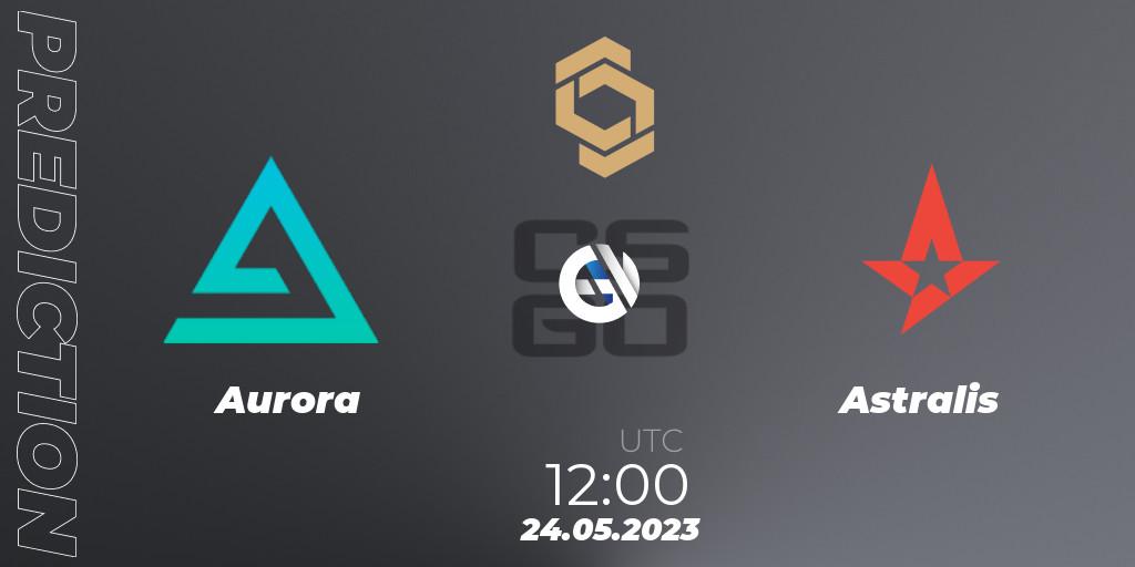 Prognose für das Spiel Aurora VS Astralis. 24.05.2023 at 12:30. Counter-Strike (CS2) - CCT South Europe Series #4