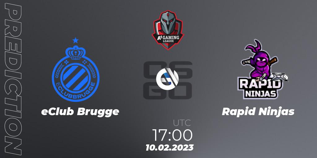 Prognose für das Spiel eClub Brugge VS Rapid Ninjas. 10.02.23. CS2 (CS:GO) - A1 Gaming League 2023