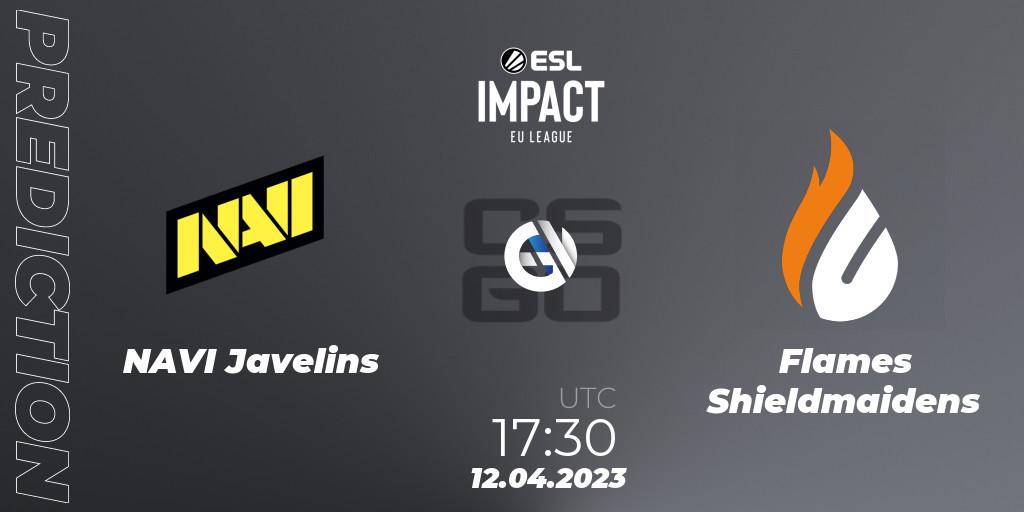Prognose für das Spiel NAVI Javelins VS Flames Shieldmaidens. 12.04.23. CS2 (CS:GO) - ESL Impact League Season 3: European Division