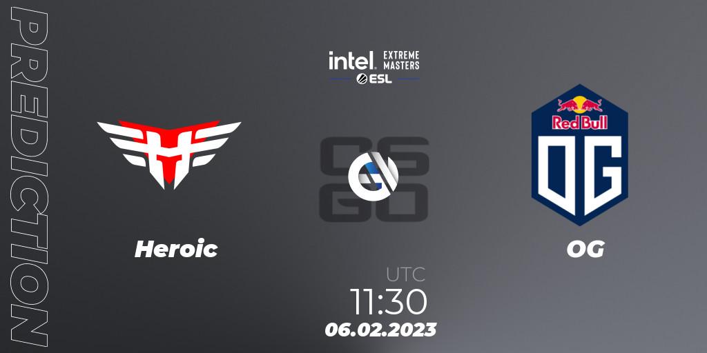 Prognose für das Spiel Heroic VS OG. 06.02.2023 at 11:30. Counter-Strike (CS2) - IEM Katowice 2023