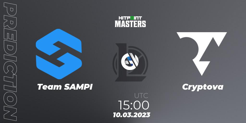 Prognose für das Spiel Team SAMPI VS Cryptova. 10.03.2023 at 15:00. LoL - Hitpoint Masters Spring 2023