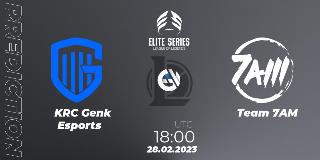 Prognose für das Spiel KRC Genk Esports VS Team 7AM. 28.02.23. LoL - Elite Series Spring 2023 - Group Stage