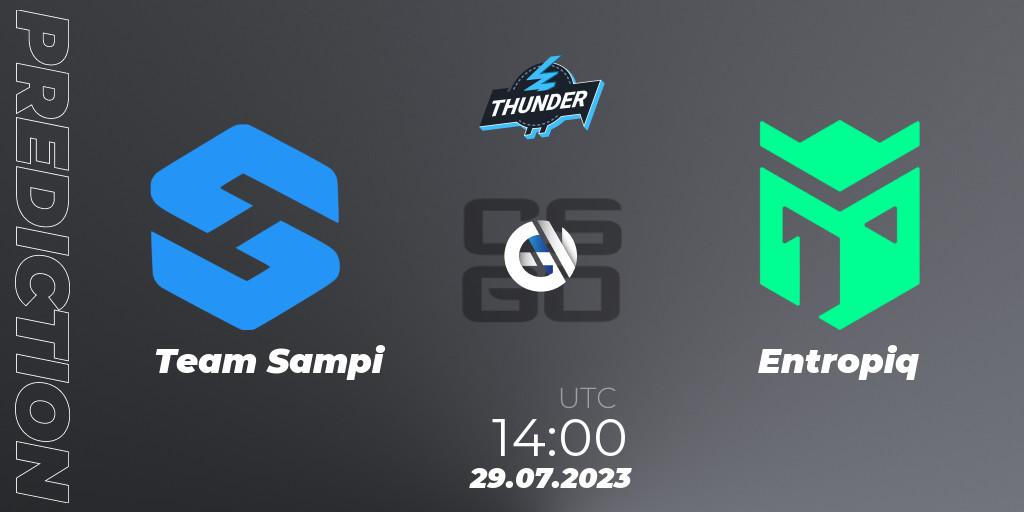Prognose für das Spiel Team Sampi VS Entropiq. 29.07.23. CS2 (CS:GO) - Thunderpick World Championship 2023: European Qualifier #1