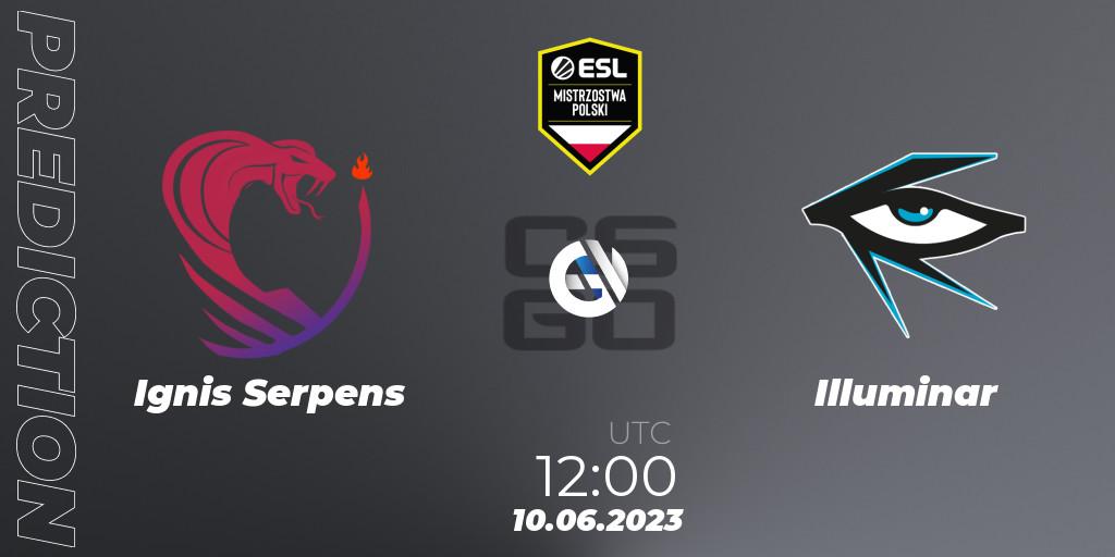 Prognose für das Spiel Ignis Serpens VS Illuminar. 10.06.23. CS2 (CS:GO) - ESL Polish Championship Spring 2023
