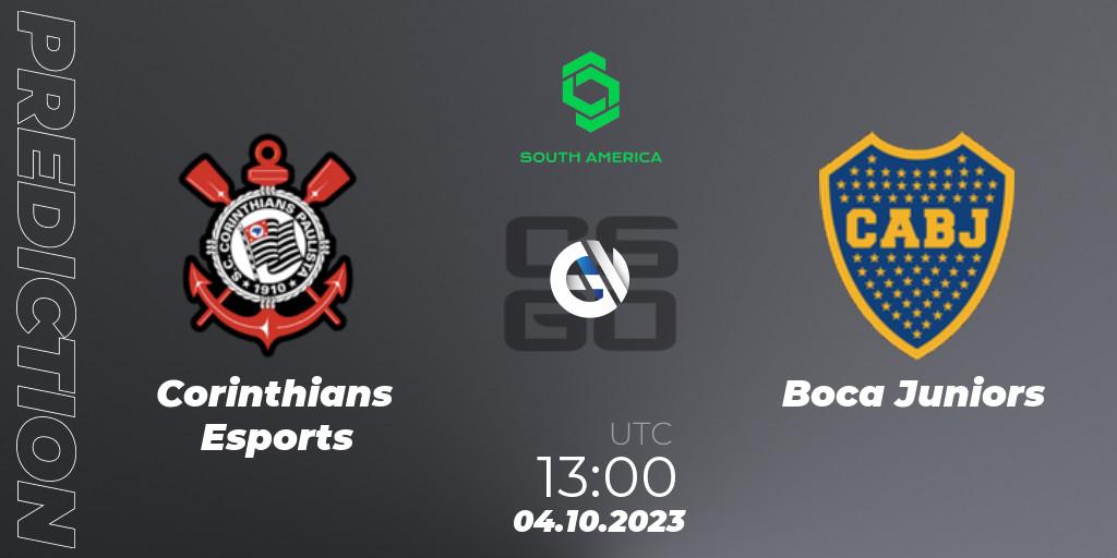 Prognose für das Spiel Corinthians Esports VS Boca Juniors. 04.10.2023 at 13:00. Counter-Strike (CS2) - CCT South America Series #12