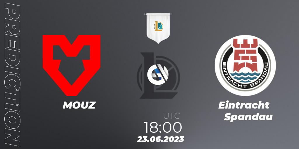 Prognose für das Spiel MOUZ VS Eintracht Spandau. 23.06.23. LoL - Prime League Summer 2023 - Group Stage