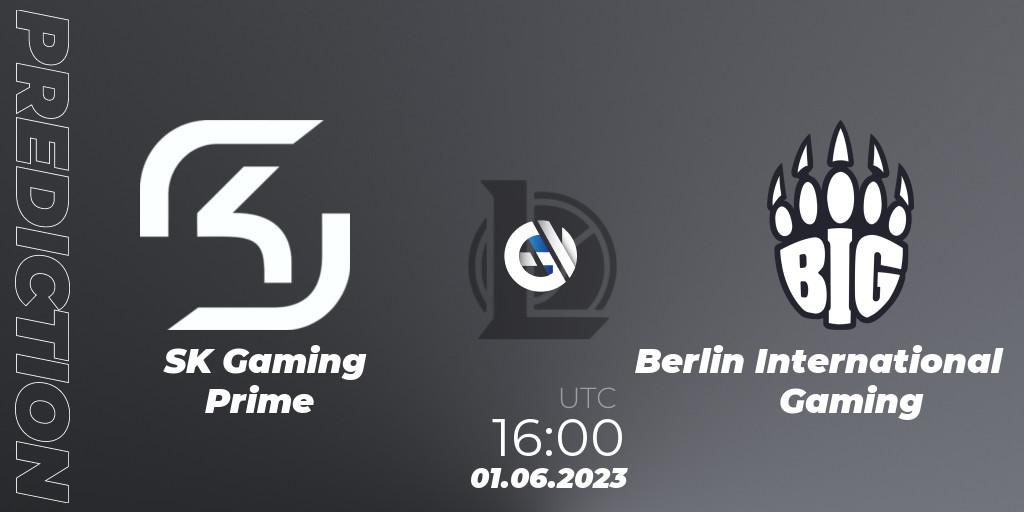 Prognose für das Spiel SK Gaming Prime VS Berlin International Gaming. 01.06.23. LoL - Prime League Summer 2023 - Group Stage