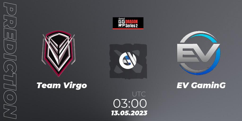 Prognose für das Spiel Team Virgo VS EV GaminG. 13.05.23. Dota 2 - GGWP Dragon Series 2