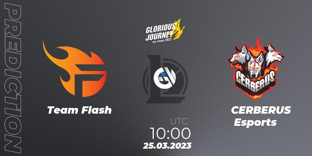 Prognose für das Spiel Team Flash VS CERBERUS Esports. 02.03.23. LoL - VCS Spring 2023 - Group Stage