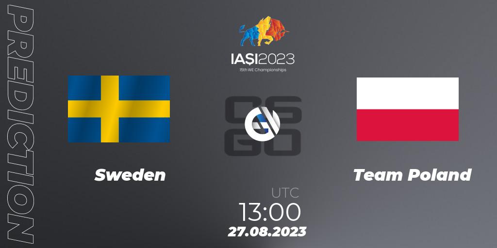 Prognose für das Spiel Sweden VS Team Poland. 27.08.2023 at 17:40. Counter-Strike (CS2) - IESF World Esports Championship 2023