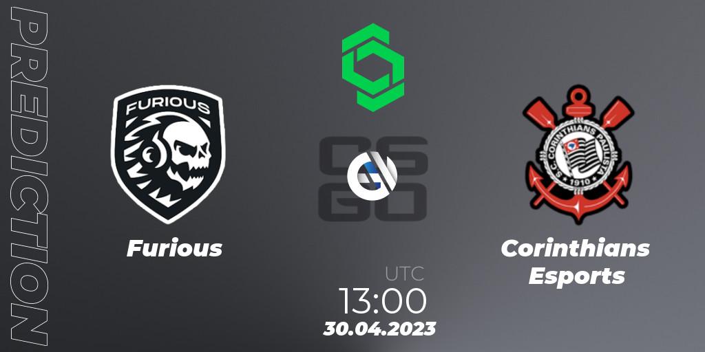 Prognose für das Spiel Furious VS Corinthians Esports. 30.04.23. CS2 (CS:GO) - CCT South America Series #7