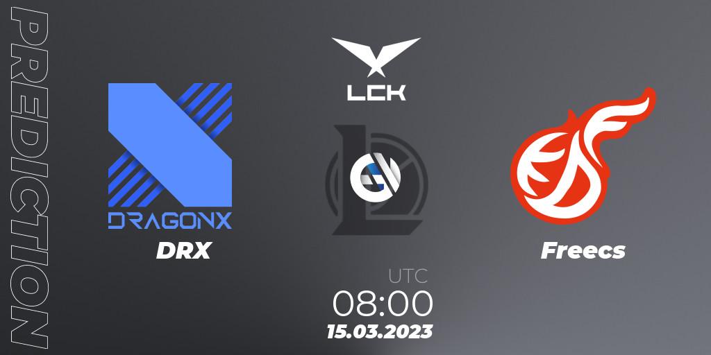Prognose für das Spiel DRX VS Freecs. 15.03.23. LoL - LCK Spring 2023 - Group Stage