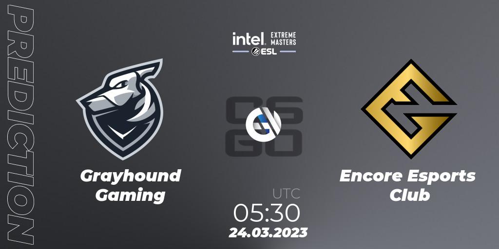 Prognose für das Spiel Grayhound Gaming VS Encore Esports Club. 24.03.23. CS2 (CS:GO) - IEM Dallas 2023 Oceania Closed Qualifier