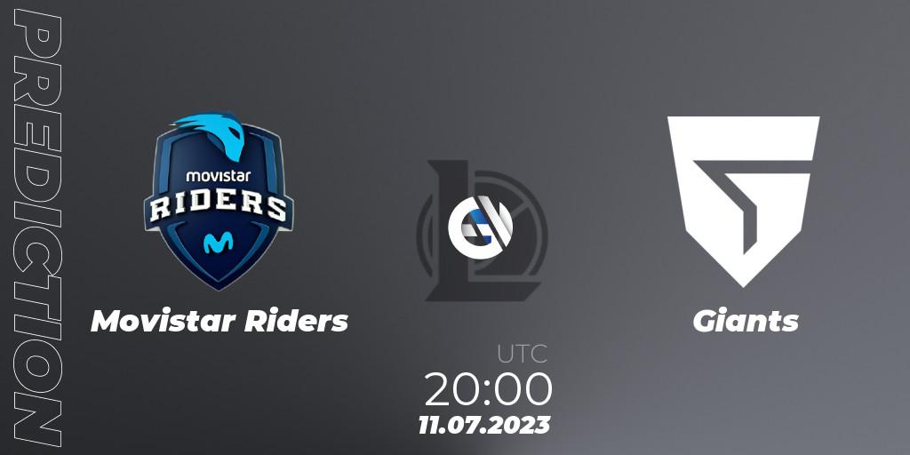 Prognose für das Spiel Movistar Riders VS Giants. 11.07.2023 at 20:00. LoL - Superliga Summer 2023 - Group Stage