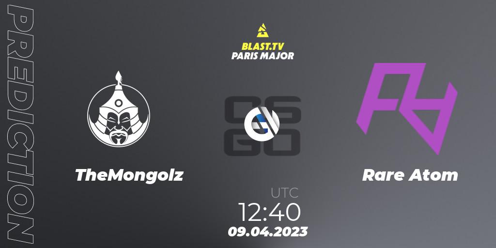 Prognose für das Spiel TheMongolz VS Rare Atom. 09.04.2023 at 12:40. Counter-Strike (CS2) - BLAST.tv Paris Major 2023 Asia-Pacific RMR