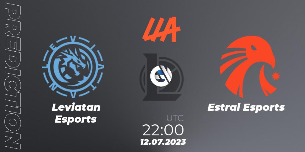 Prognose für das Spiel Leviatan Esports VS Estral Esports. 12.07.23. LoL - LLA Closing 2023 - Group Stage