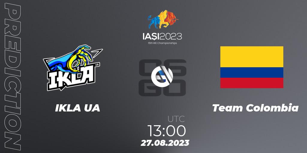 Prognose für das Spiel IKLA UA VS Team Colombia. 27.08.23. CS2 (CS:GO) - IESF World Esports Championship 2023