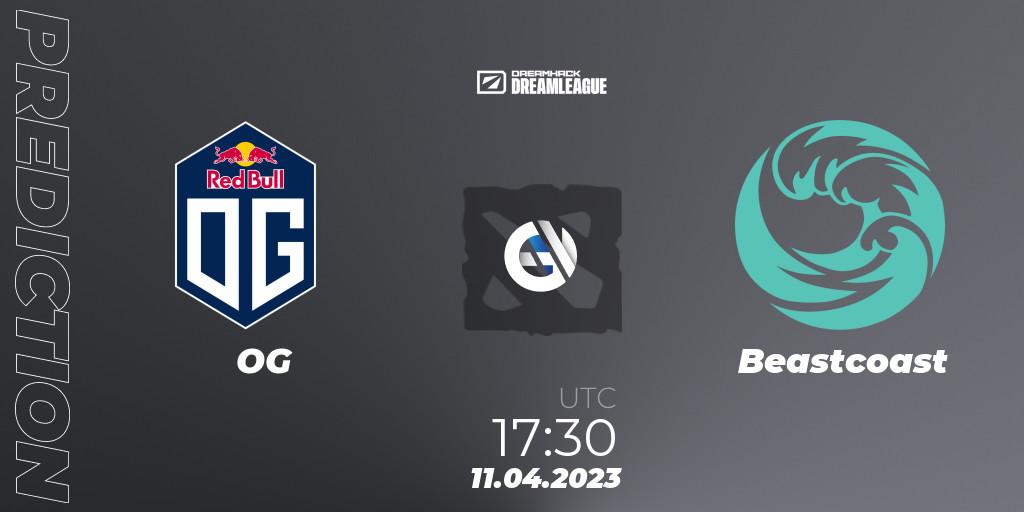 Prognose für das Spiel OG VS Beastcoast. 11.04.23. Dota 2 - DreamLeague Season 19 - Group Stage 1