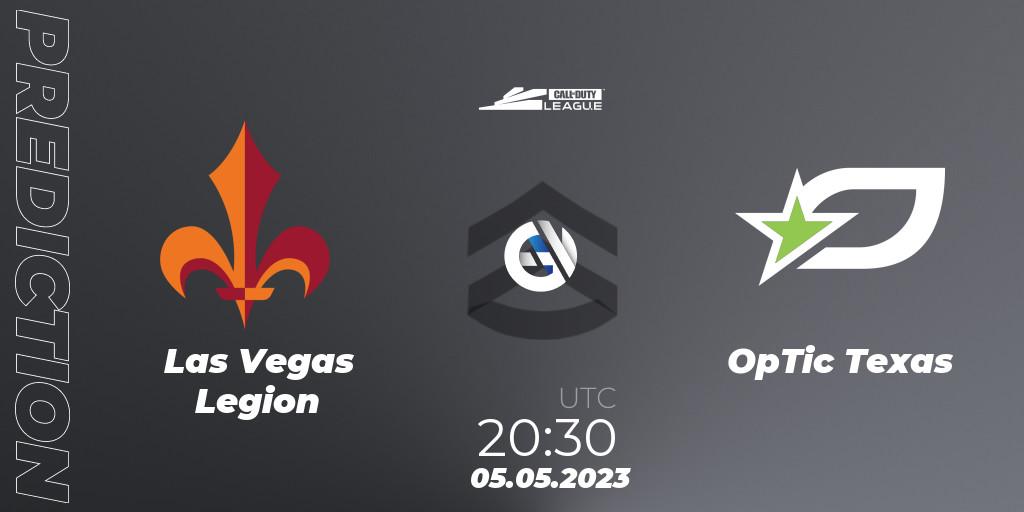 Prognose für das Spiel Las Vegas Legion VS OpTic Texas. 05.05.23. Call of Duty - Call of Duty League 2023: Stage 5 Major Qualifiers