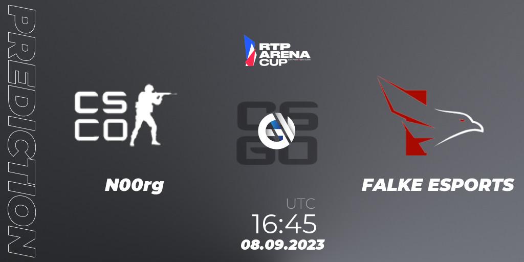 Prognose für das Spiel N00rg VS FALKE ESPORTS. 08.09.23. CS2 (CS:GO) - RTP Arena Cup 2023