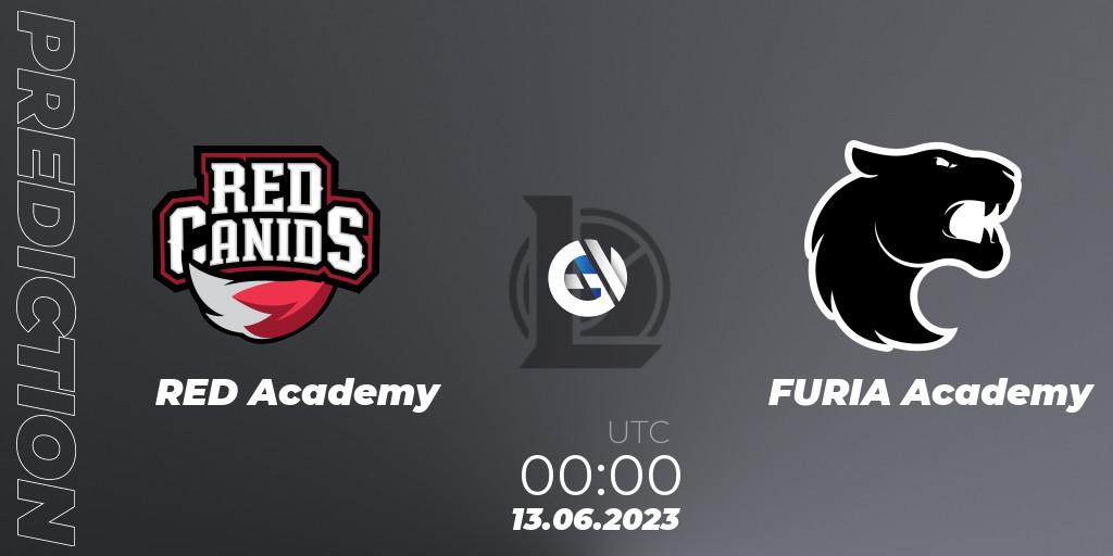 Prognose für das Spiel RED Academy VS FURIA Academy. 13.06.23. LoL - CBLOL Academy Split 2 2023 - Group Stage