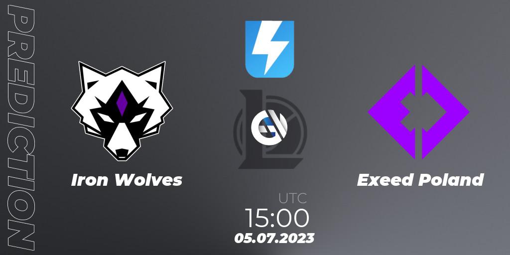 Prognose für das Spiel Iron Wolves VS Exeed Poland. 13.06.23. LoL - Ultraliga Season 10 2023 Regular Season