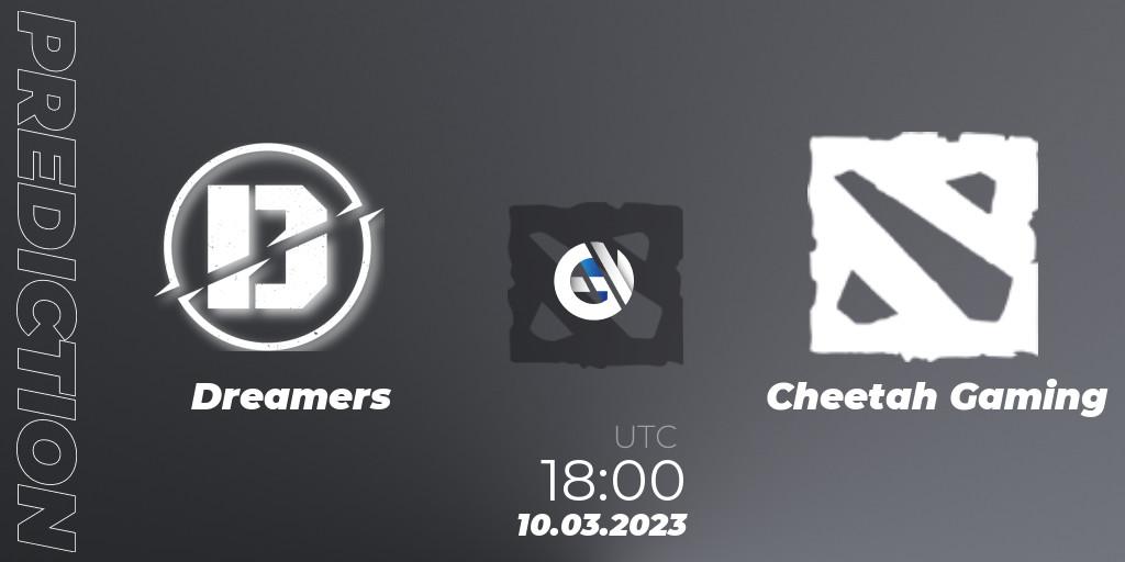 Prognose für das Spiel Dreamers VS Cheetah Gaming. 10.03.23. Dota 2 - TodayPay Invitational Season 4