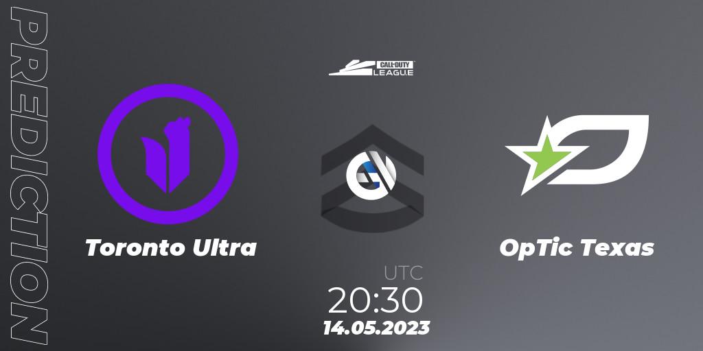 Prognose für das Spiel Toronto Ultra VS OpTic Texas. 14.05.2023 at 20:30. Call of Duty - Call of Duty League 2023: Stage 5 Major Qualifiers