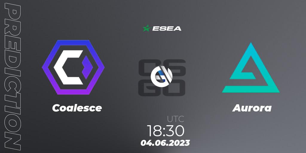 Prognose für das Spiel Coalesce VS Aurora. 04.06.23. CS2 (CS:GO) - ESEA Advanced Season 45 Europe