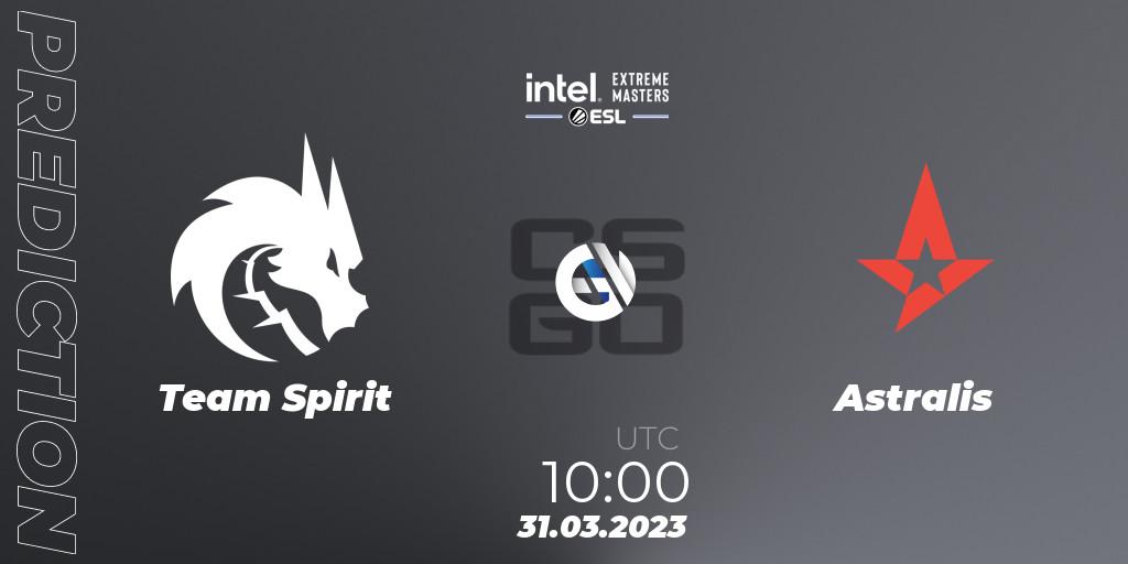 Prognose für das Spiel Team Spirit VS Astralis. 31.03.23. CS2 (CS:GO) - IEM Dallas 2023 Europe Closed Qualifier