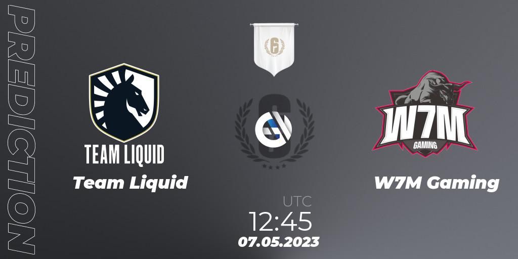 Prognose für das Spiel Team Liquid VS W7M Gaming. 07.05.23. Rainbow Six - BLAST R6 Major Copenhagen 2023 Playoffs