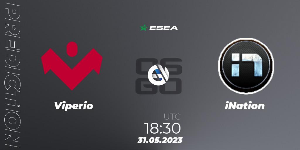 Prognose für das Spiel Viperio VS iNation. 31.05.23. CS2 (CS:GO) - ESEA Advanced Season 45 Europe