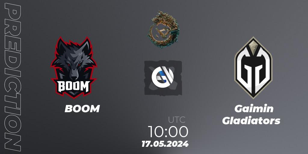 Prognose für das Spiel BOOM VS Gaimin Gladiators. 17.05.2024 at 12:00. Dota 2 - PGL Wallachia Season 1