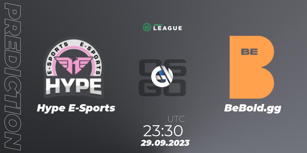 Prognose für das Spiel Hype E-Sports VS BeBold.gg. 29.09.2023 at 23:30. Counter-Strike (CS2) - ESEA Season 46: Open Division - South America