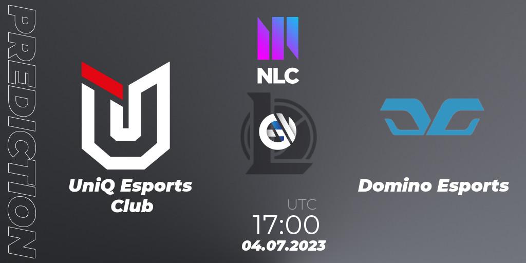 Prognose für das Spiel UniQ Esports Club VS Domino Esports. 04.07.23. LoL - NLC Summer 2023 - Group Stage