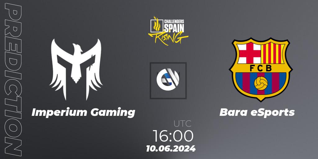 Prognose für das Spiel Imperium Gaming VS Barça eSports. 10.06.2024 at 16:00. VALORANT - VALORANT Challengers 2024 Spain: Rising Split 2