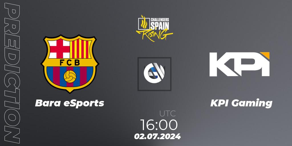 Prognose für das Spiel Barça eSports VS KPI Gaming. 02.07.2024 at 16:00. VALORANT - VALORANT Challengers 2024 Spain: Rising Split 2