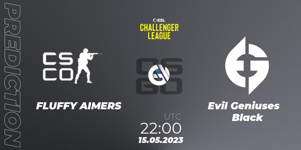 Prognose für das Spiel FLUFFY AIMERS VS Evil Geniuses Black. 15.05.23. CS2 (CS:GO) - ESL Challenger League Season 45: North America