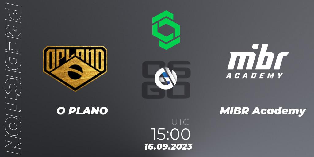 Prognose für das Spiel O PLANO VS MIBR Academy. 16.09.2023 at 15:00. Counter-Strike (CS2) - CCT South America Series #11