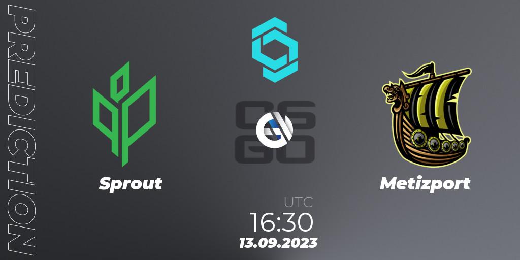 Prognose für das Spiel Sprout VS Metizport. 13.09.23. CS2 (CS:GO) - CCT North Europe Series #8: Closed Qualifier