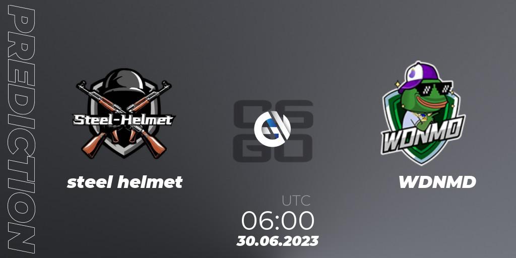 Prognose für das Spiel steel helmet VS WDNMD. 30.06.2023 at 06:00. Counter-Strike (CS2) - 5E Open Cup: May 2023