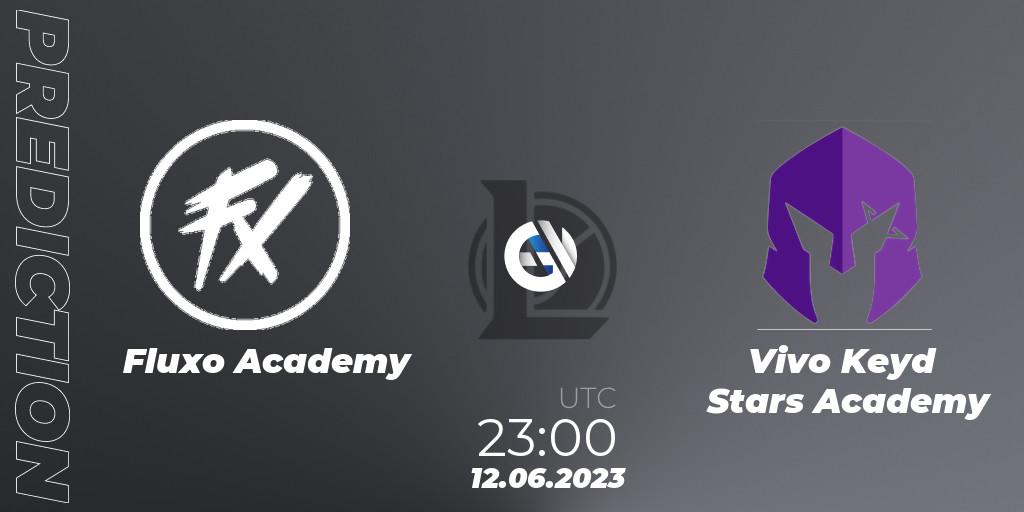 Prognose für das Spiel Fluxo Academy VS Vivo Keyd Stars Academy. 12.06.23. LoL - CBLOL Academy Split 2 2023 - Group Stage