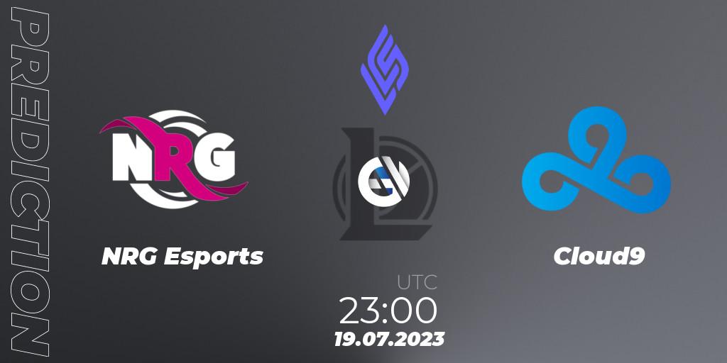 Prognose für das Spiel NRG Esports VS Cloud9. 20.07.23. LoL - LCS Summer 2023 - Group Stage