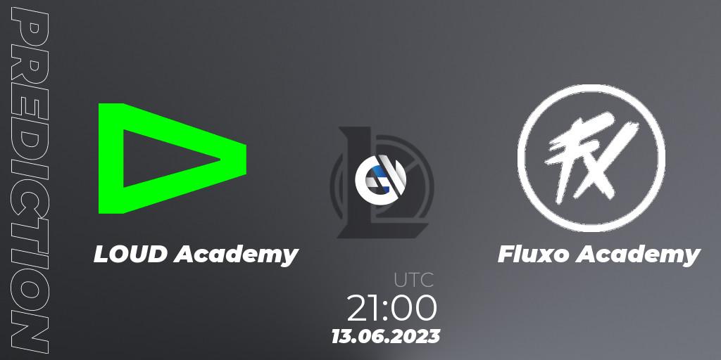 Prognose für das Spiel LOUD Academy VS Fluxo Academy. 13.06.23. LoL - CBLOL Academy Split 2 2023 - Group Stage