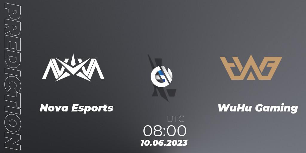 Prognose für das Spiel Nova Esports VS WuHu Gaming. 10.06.23. Wild Rift - WRL Asia 2023 - Season 1 - Regular Season