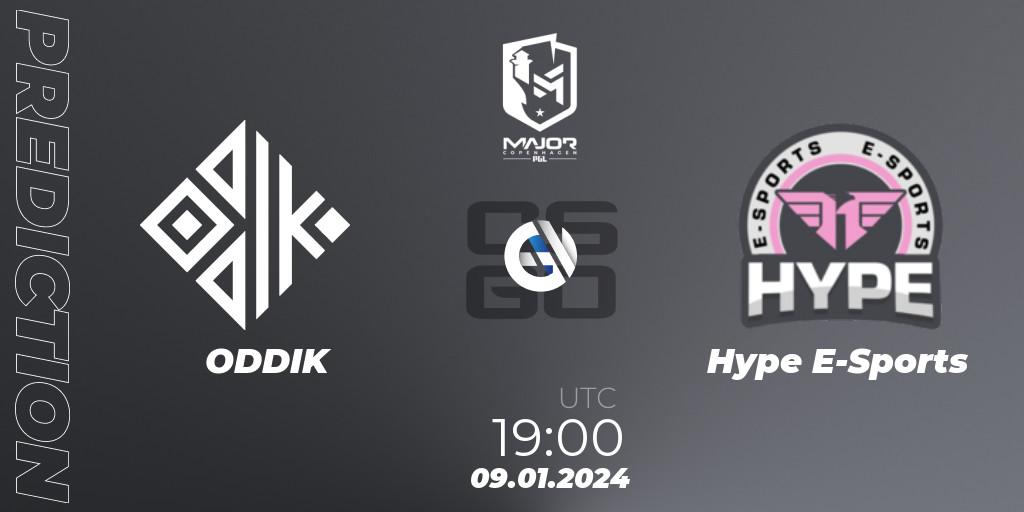 Prognose für das Spiel ODDIK VS Hype E-Sports. 09.01.24. CS2 (CS:GO) - PGL CS2 Major Copenhagen 2024 South America RMR Open Qualifier 1