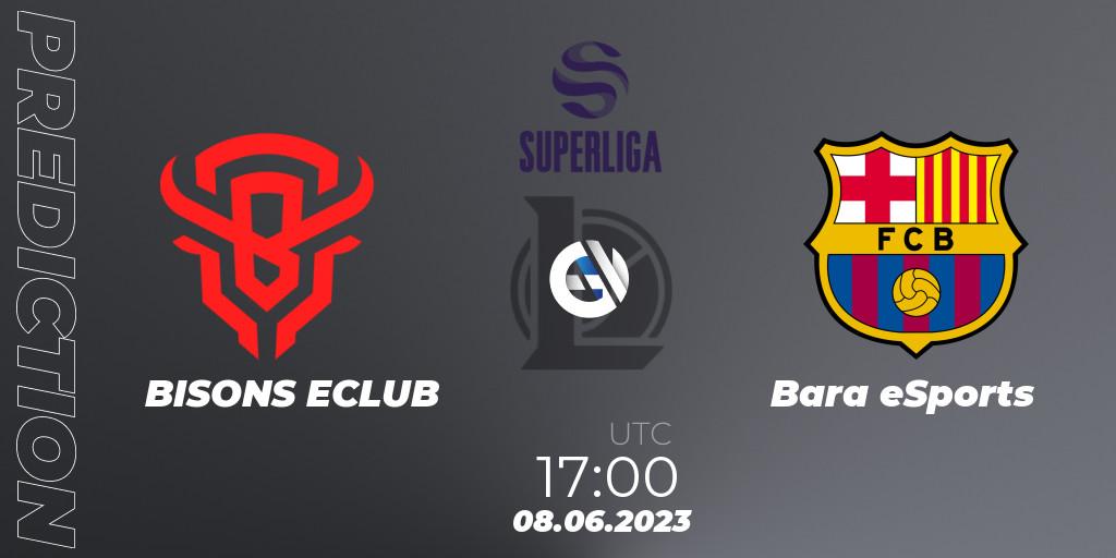 Prognose für das Spiel BISONS ECLUB VS Barça eSports. 08.06.23. LoL - Superliga Summer 2023 - Group Stage