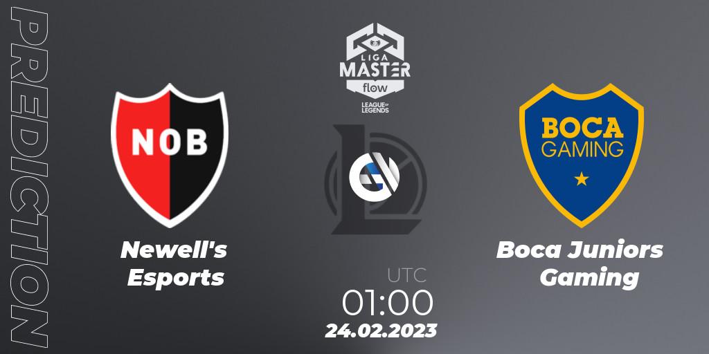 Prognose für das Spiel Newell's Esports VS Boca Juniors Gaming. 24.02.23. LoL - Liga Master Opening 2023 - Group Stage